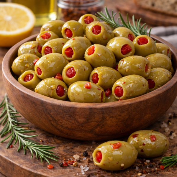 Biberli Gemlik Yeşil Zeytin